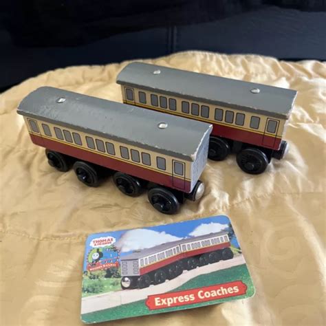 EXPRESS COACHES THOMAS And Friends Wooden Railway And Collectors Card $60.00 - PicClick AU