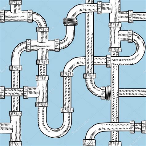 Seamless water pipe vector background — Stock Vector © lhfgraphics #13889842