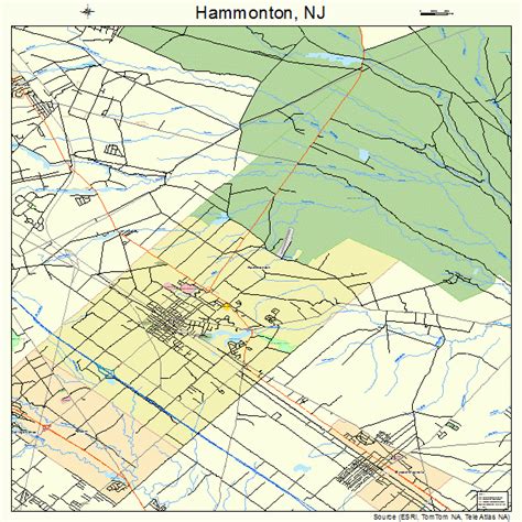 Hammonton New Jersey Street Map 3429430