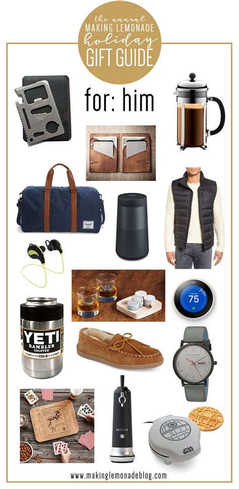 Best Gifts for Him (Holiday Gift Guide) - Making Lemonade