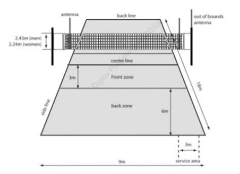 Bentuk dan Ukuran Lapangan Permainan Bola Voli | kumparan.com