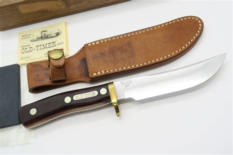 Vtg 1946-73 Schrade Walden 165 Woodsman Old Timer Fixed Blade Hunting Knife +box - ePrague, LLC