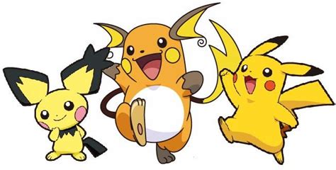 Pichu - Pikachu - Raichu #172 - #025 - #026 evolutions Pichu evolves into Pikachu | Pikachu ...