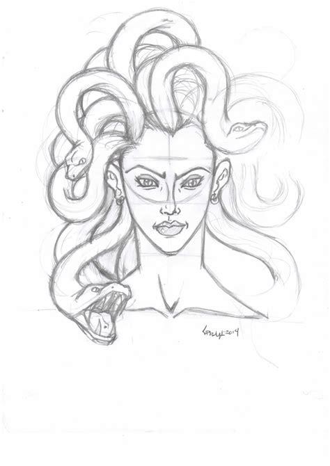 Easy Medusa Drawing at PaintingValley.com | Explore collection of Easy Medusa Drawing