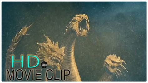 Godzilla vs Ghidorah | Epic Fight Scene | GODZILLA: KING OF THE MONSTERS | Movie Clip (2019 ...