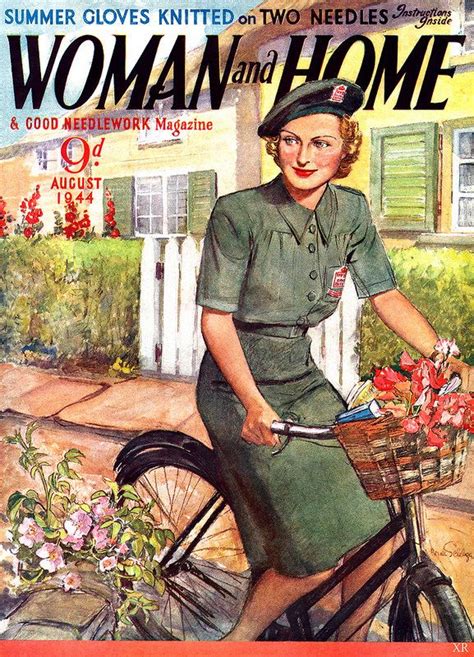 1944 ... 'Woman And Home' (UK) | Magazine cover, Vintage posters, Vintage magazines