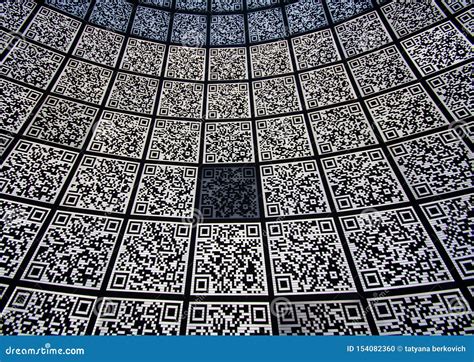 Background Image Repeating QR Code Stock Photo - Image of data, label: 154082360