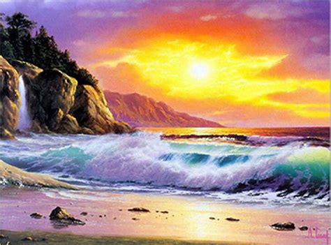 Sunset Beach, 5D Diamond Painting - 5diamondpainting.com – Five Diamond Painting