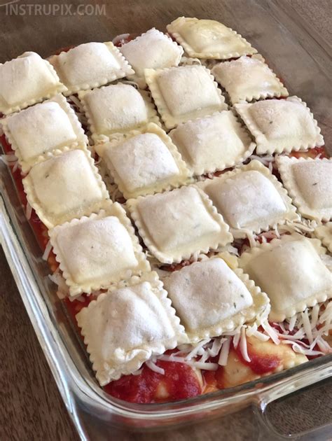 3 Ingredient Ravioli Bake (A.K.A. Lazy Lasagna) - Instrupix