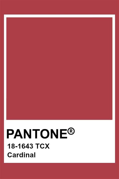 Pantone Cardinal | Pantone colour palettes, Pantone red, Pantone color