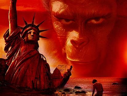 Charlton Heston Planet Of The Apes Statue Of Liberty - pic-cafe