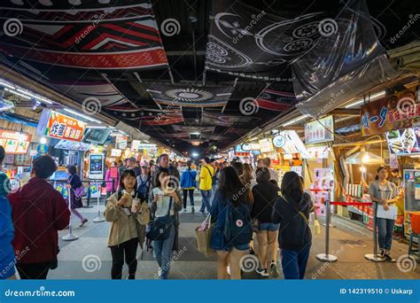 Night Market Located in Hualien City, Taiwan. Editorial Image - Image ...