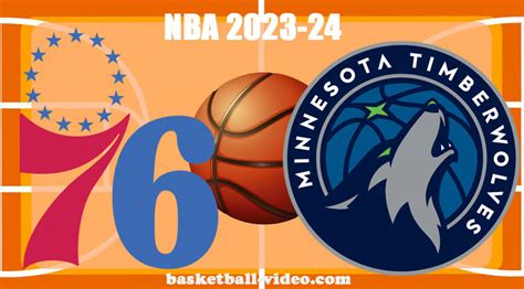 Philadelphia 76ers vs Minnesota Timberwolves Nov 22, 2023 NBA Full Game ...