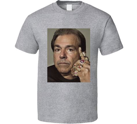 Nick Saban King Championship Rings Bama Fan T Shirt