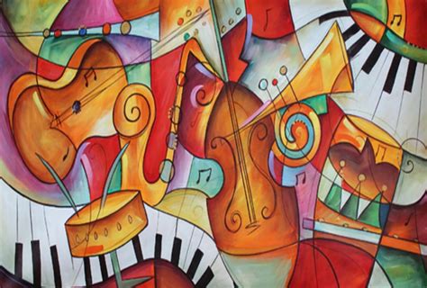 Abstract music instruments Poster Painting by Mason Danielle - Fine Art America