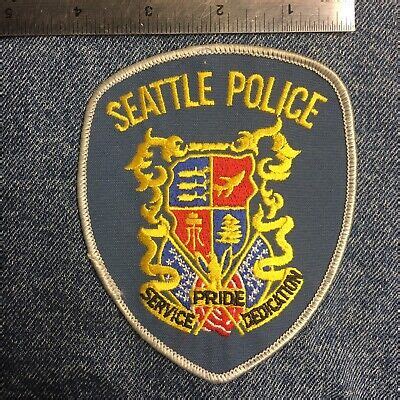 😎😎 Seattle Washington Police Shoulder Patch Embroidered With Gray Border | eBay