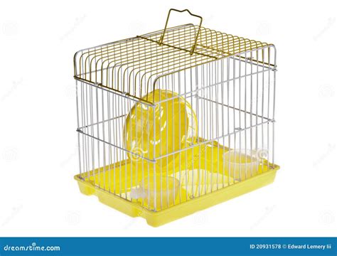 Small Yellow Hamster Cage stock photo. Image of hamster - 20931578