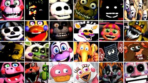 ALL 61 ANIMATRONICS & JUMPSCARES - Ultimate Custom Night - YouTube