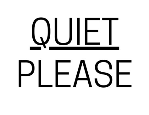 Quiet Please Sign: Printable Templates (Free PDF Downloads)