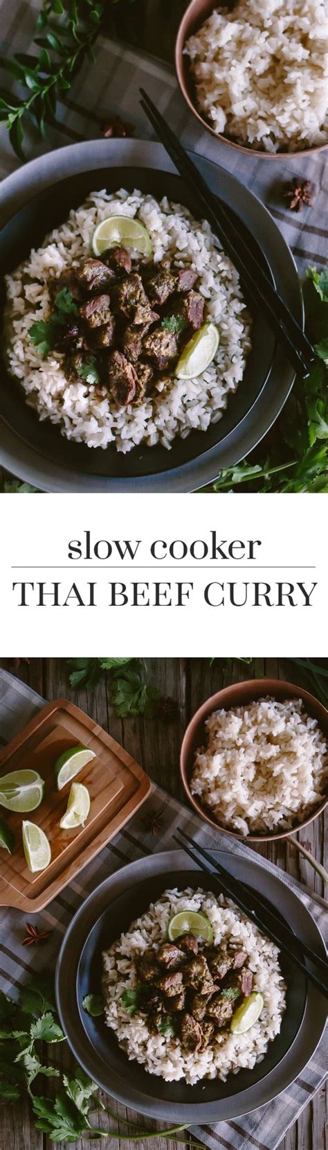 Slow Cooker Thai Beef Curry - Foolproof Living