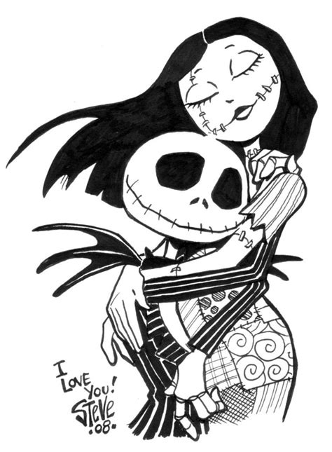 Jack and Sally by Steevcomix on DeviantArt