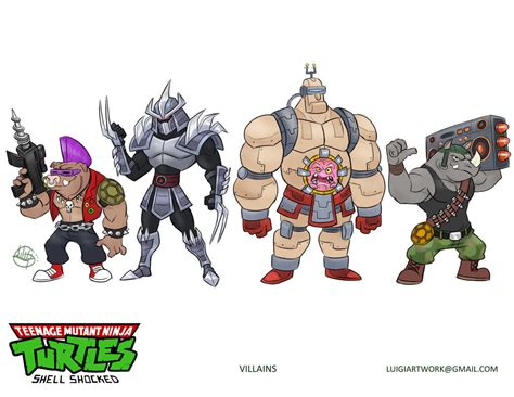 TMNT villains by LuigiL on DeviantArt