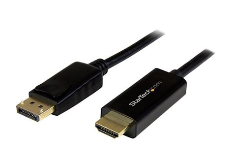 StarTech.com 6ft (2m) DisplayPort to HDMI Cable - 4K DP 1.2 to HDMI ...