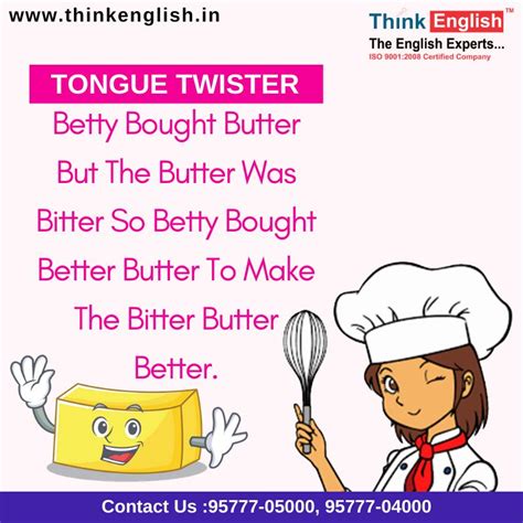 Tongue Twister Challenge for you | Think English | Tongue twisters, Tongue twisters for kids ...