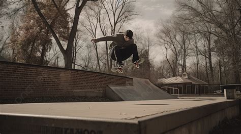 Man Skateboarding In The Air And Doing Tricks Background, Skateboarding Picture Background Image ...