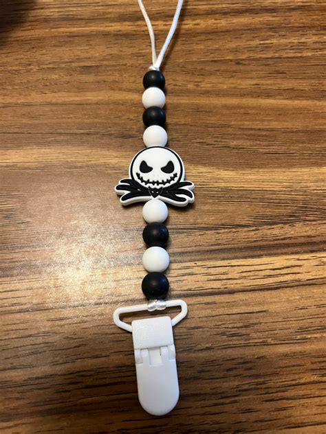 Jack Skellington Pacifier Clip - Etsy