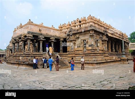 Airavatesvara Temple, Darasuram, near Kumbakonam, Tamil Nadu, India. Hindu Shiva temple of Tamil ...