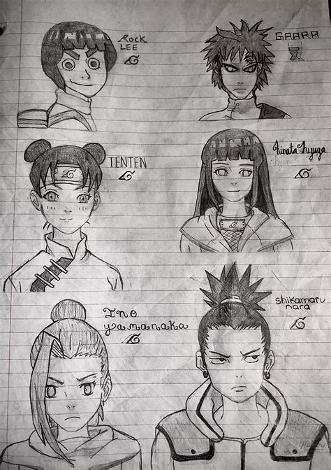 Details 62+ naruto characters sketch super hot - in.eteachers