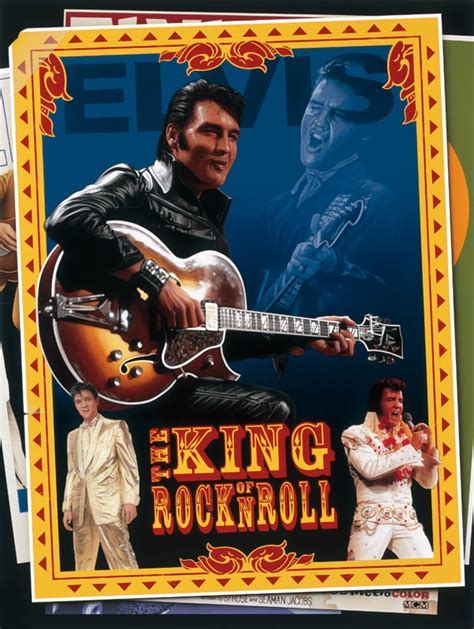 Elvis - The King of Rock N Roll ART PRINT