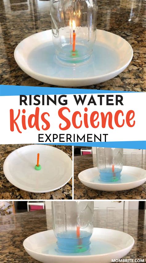 Burning Candle Rising Water Experiment | Science experiments kids, Science for kids, Science ...