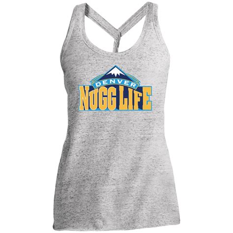 Nugg Life District Made Ladies Cosmic Twist Back Tank - Alpha Omega 7