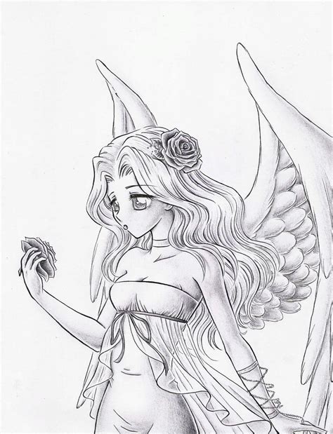 White Angel Sketch by DayseRosi on DeviantArt