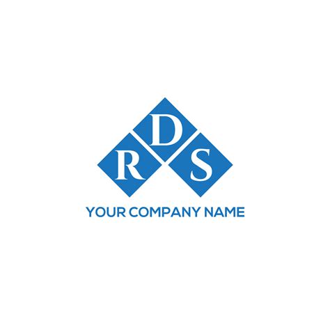 RDS letter logo design on WHITE background. RDS creative initials ...