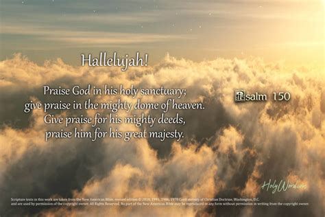 Psalm 150 (Hallelujah Praise God) – HolyWord.com