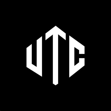 diseño de logotipo de letra utc con forma de polígono. diseño de ...