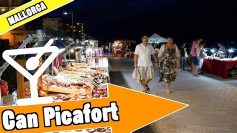 Can Picafort Majorca Spain: Evening and nightlife - YouTube