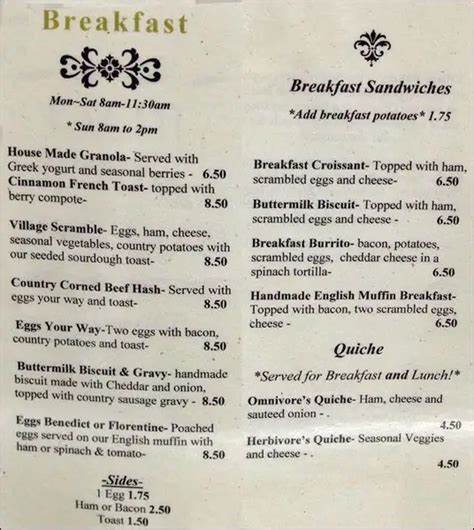 Village Bakery Cafe Menu, Menu for Village Bakery Cafe, Sebastopol, Sebastopol - Urbanspoon/Zomato