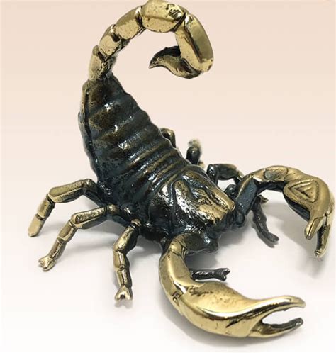 Miniature Bronze Figurine scorpion 2 sculpture art manual processing rare + | eBay