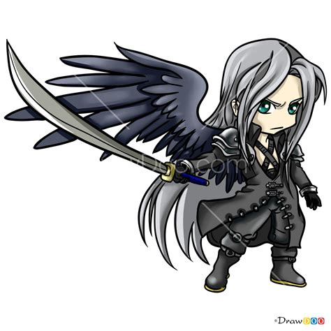 How to Draw Sephiroth Chibi, Final Fantasy