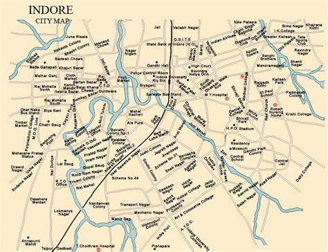 Indore Map and Indore Satellite Image