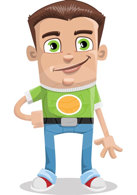 Funny Boy Cartoon Vector Character | GraphicMama