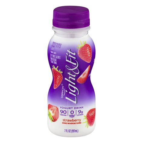 Dannon Light & Fit Nonfat Yogurt Drink Strawberry - Walmart.com ...