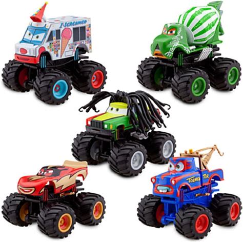 Disney Deluxe Monster Truck Mater Figure Set -- 5-Pc.: Amazon.co.uk: Toys & Games