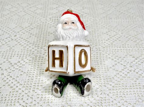 Vintage Santa Claus Christmas Ornament Ho Ho Santa with | Etsy