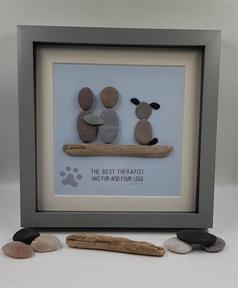 Family & Pebble Dog - Cornwall & Devon Pebble Art