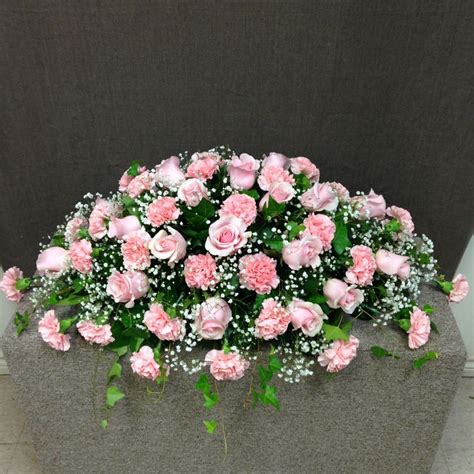 Perfectly Pink Casket Spray Denton TX Flower Shop - Bloomfield Floral ...